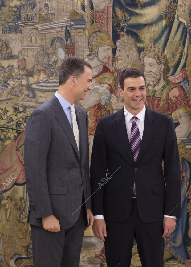 Sm. el Rey Felipe Vi Recibe A Pedro Sanchez en el palacio de la ...