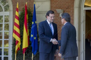 Reunion de Mariano Rajoy y Artur mas en el palacio de la Moncloa