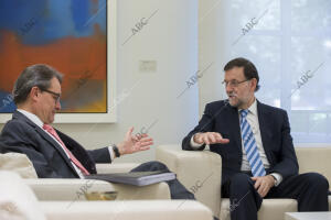 Reunion de Mariano Rajoy y Artur mas en el palacio de la Moncloa