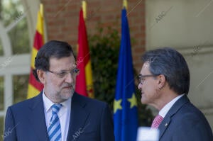 Reunion de Mariano Rajoy y Artur mas en el palacio de la Moncloa