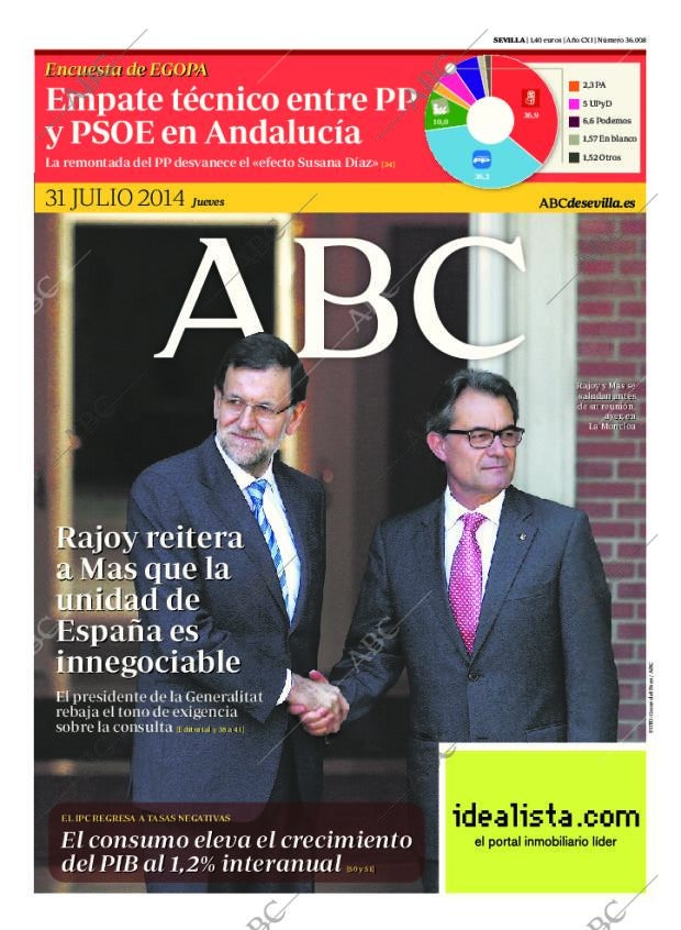 ABC SEVILLA 31-07-2014 página 1