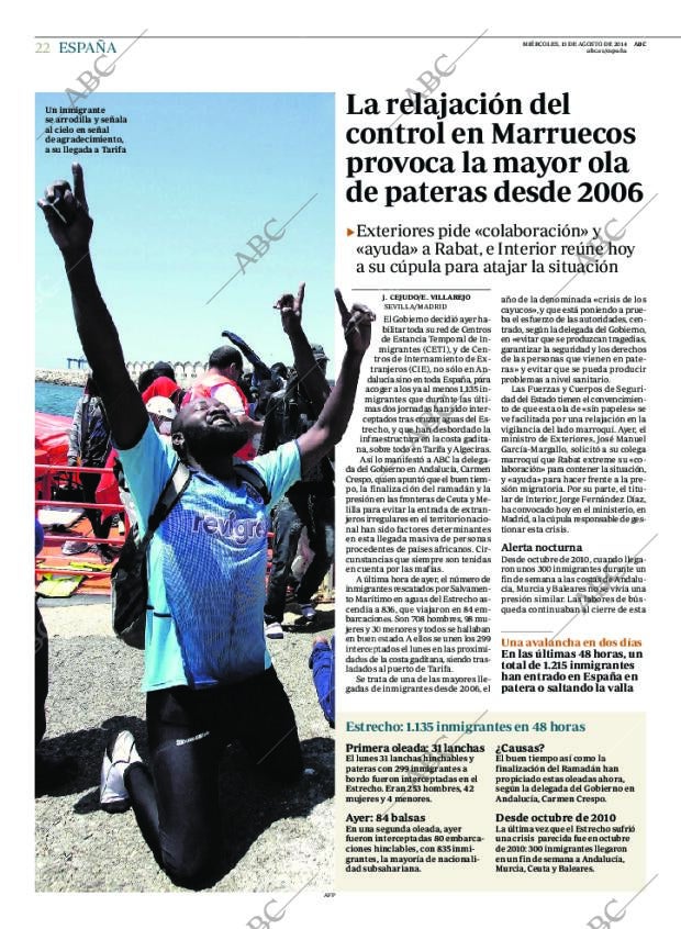 ABC MADRID 13-08-2014 página 22