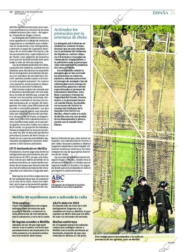 ABC MADRID 13-08-2014 página 23