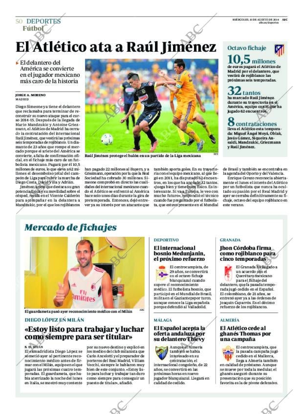 ABC MADRID 13-08-2014 página 50