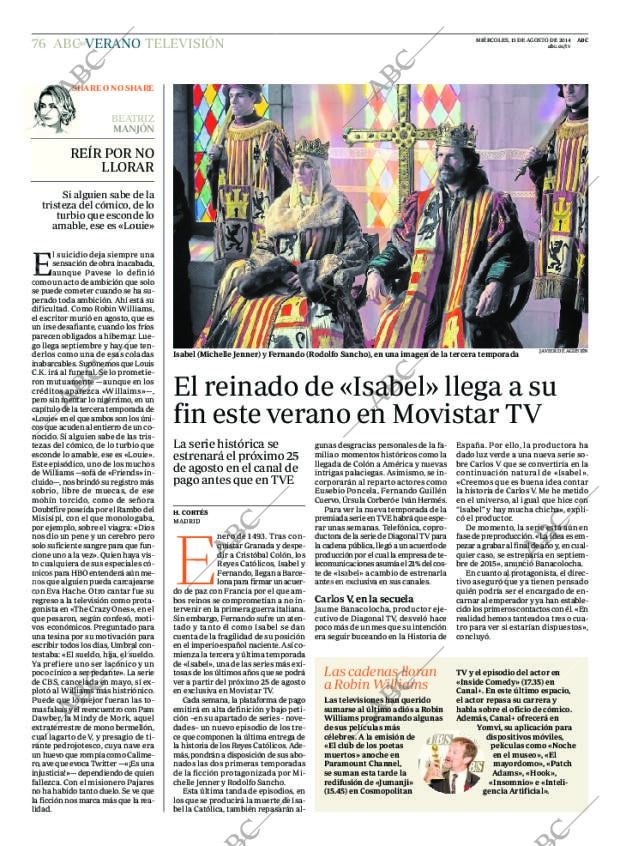 ABC MADRID 13-08-2014 página 76