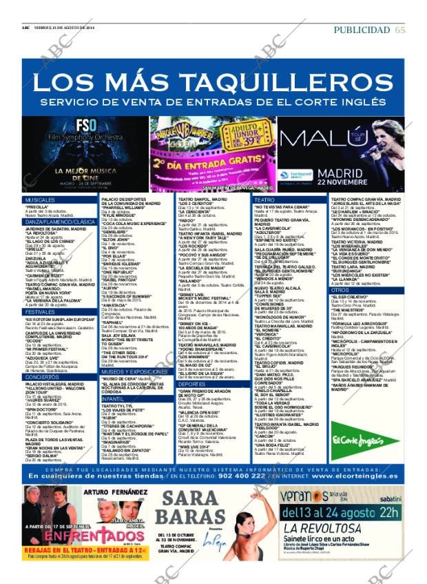 ABC MADRID 15-08-2014 página 65