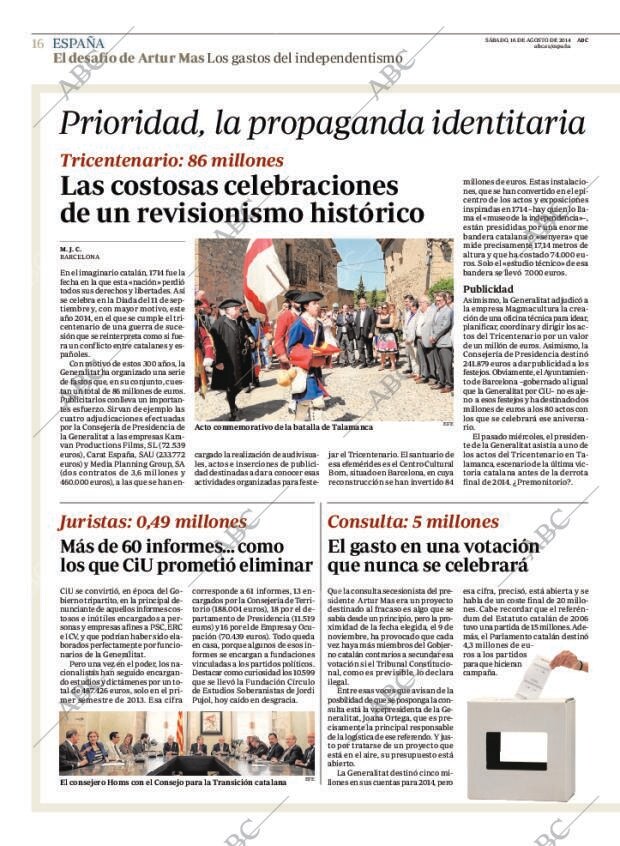 ABC MADRID 16-08-2014 página 16