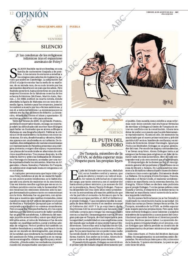 ABC MADRID 22-08-2014 página 12