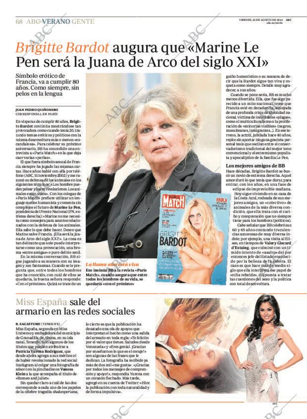 ABC MADRID 22-08-2014 página 68