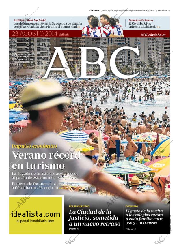 ABC CORDOBA 23-08-2014 página 1