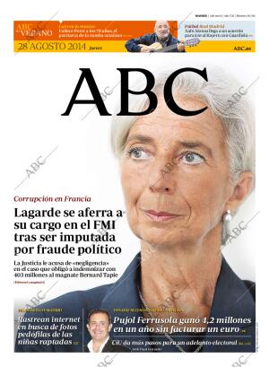 ABC MADRID 28-08-2014 página 1