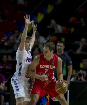 Mundobasket 2014. Francia - Croacia. En la imagen: Heurtel y Bogdanovic