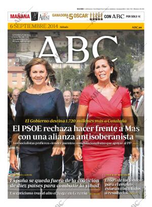 ABC MADRID 06-09-2014 página 1