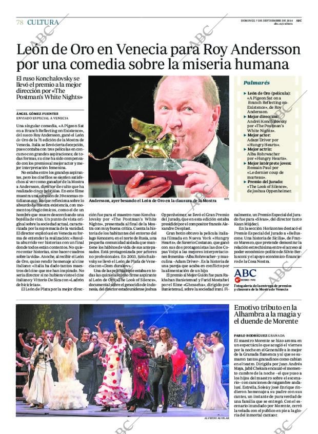 ABC MADRID 07-09-2014 página 78