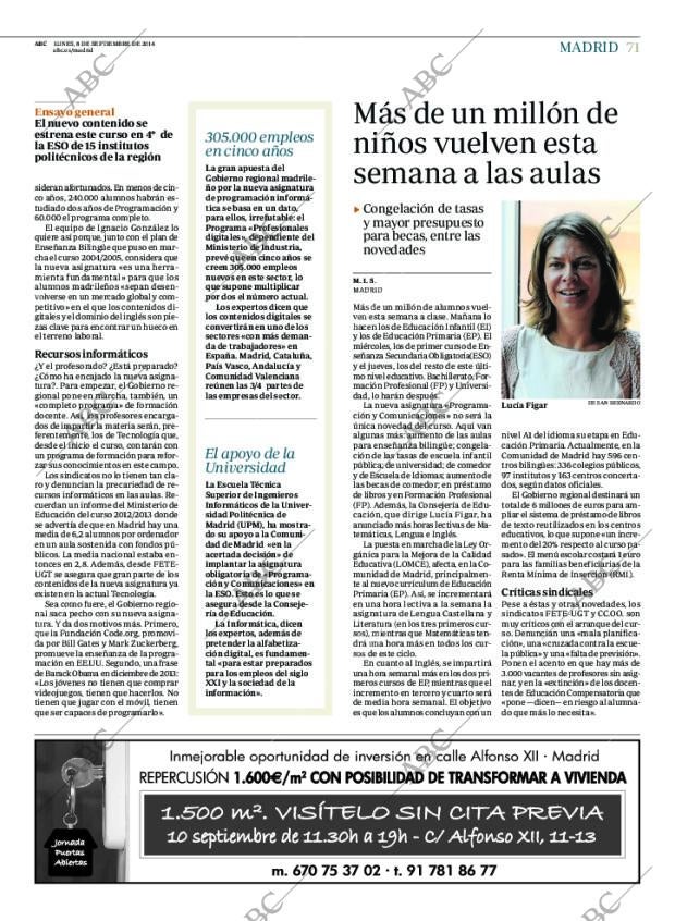 ABC MADRID 08-09-2014 página 71