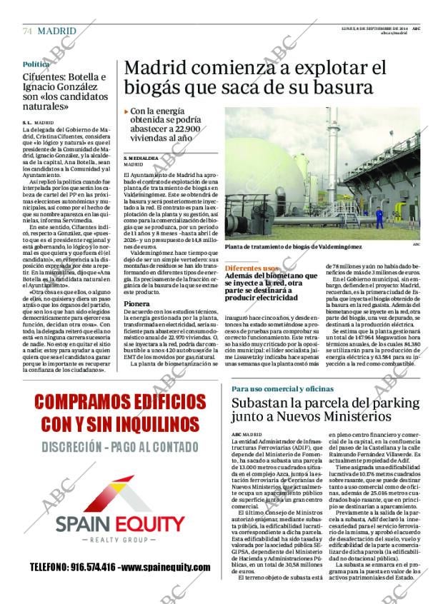 ABC MADRID 08-09-2014 página 74