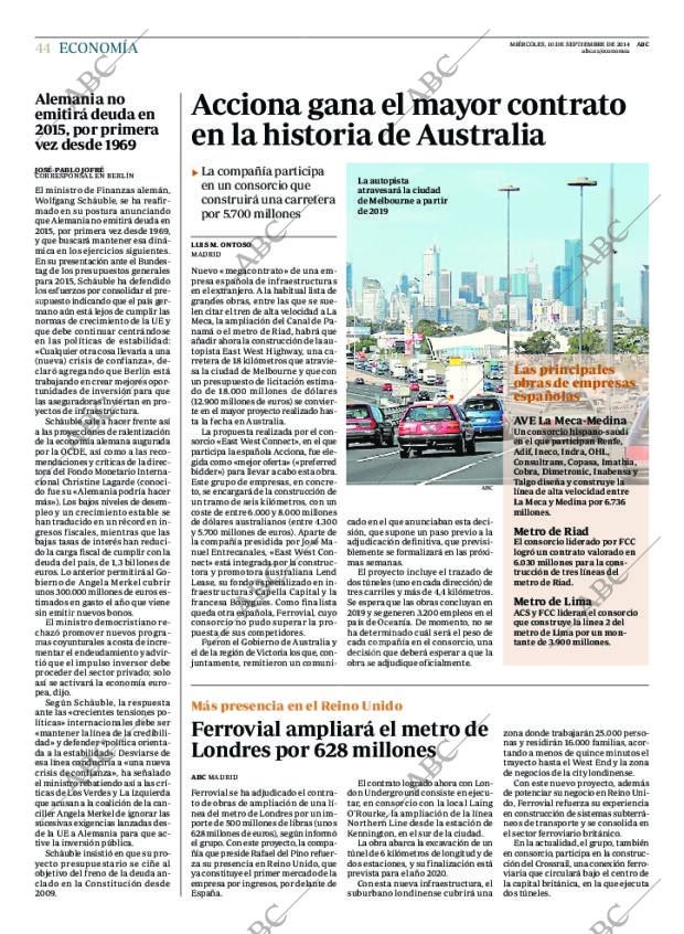 ABC CORDOBA 10-09-2014 página 44