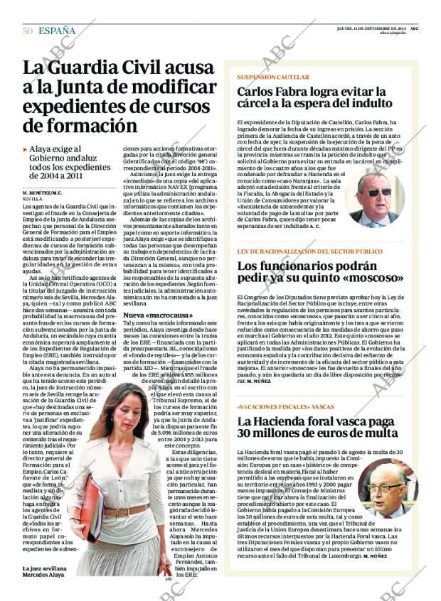 ABC MADRID 11-09-2014 página 50