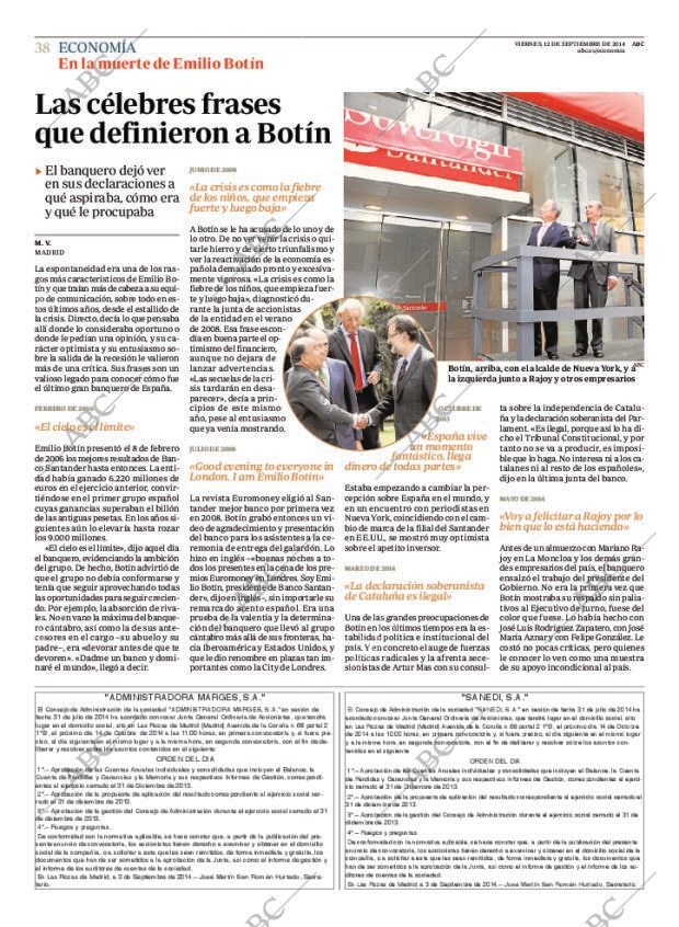 ABC MADRID 12-09-2014 página 38