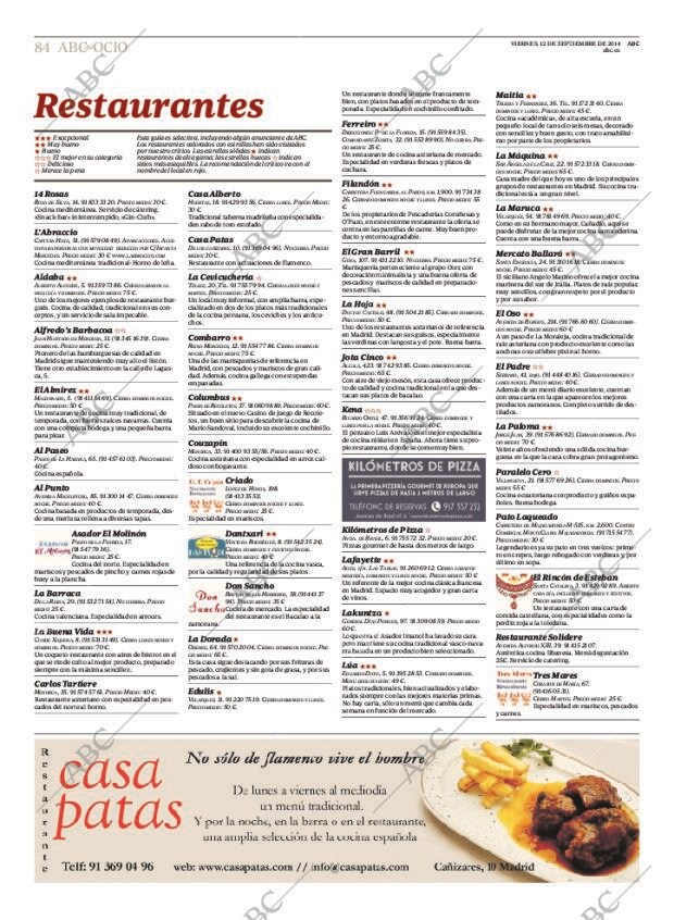 ABC MADRID 12-09-2014 página 84