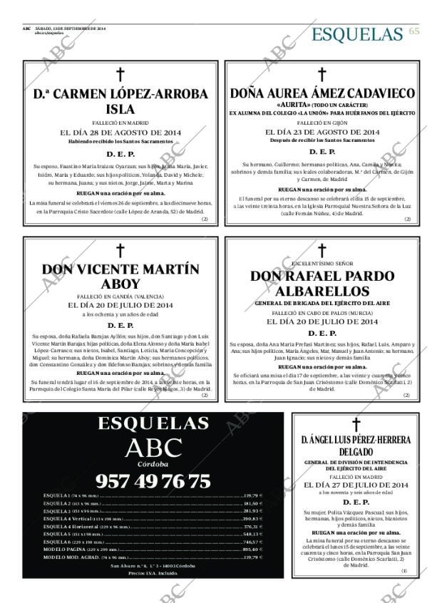 ABC CORDOBA 13-09-2014 página 65