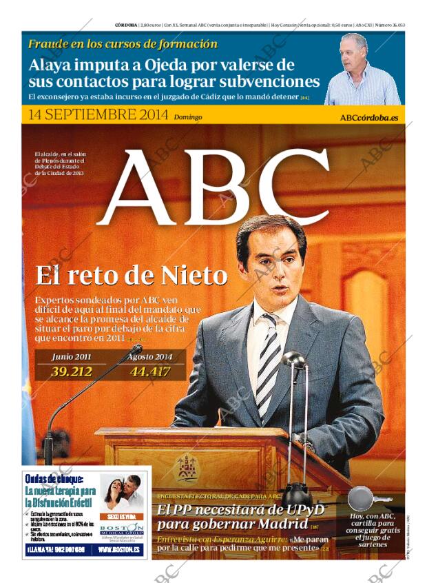 ABC CORDOBA 14-09-2014 página 1