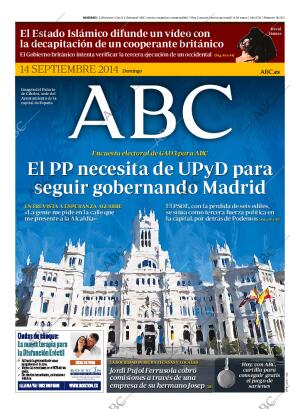 ABC MADRID 14-09-2014 página 1