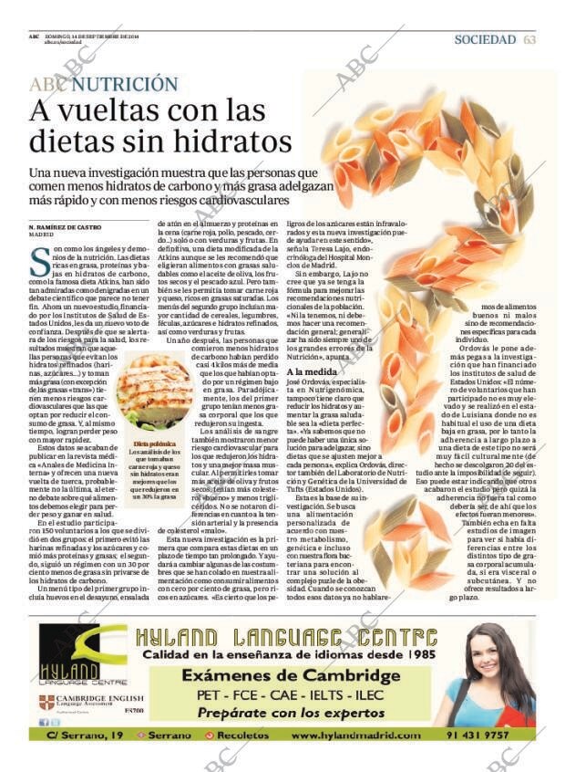 ABC MADRID 14-09-2014 página 63