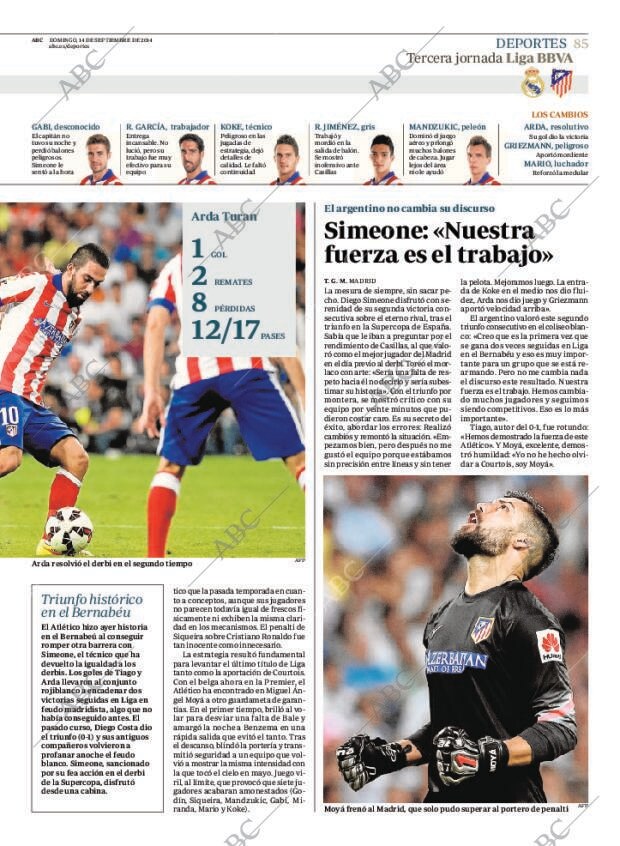 ABC MADRID 14-09-2014 página 85
