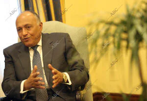 Entrevista al ministro de exteriores de egipto sameh Shoukry