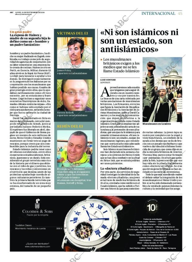 ABC MADRID 15-09-2014 página 45