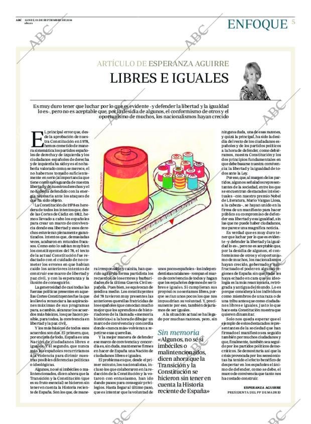 ABC MADRID 15-09-2014 página 5