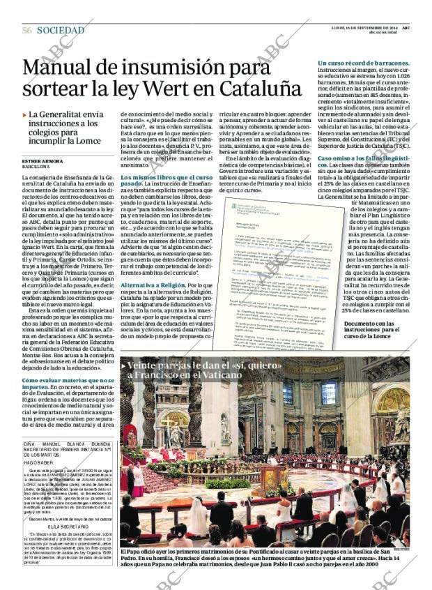ABC MADRID 15-09-2014 página 56