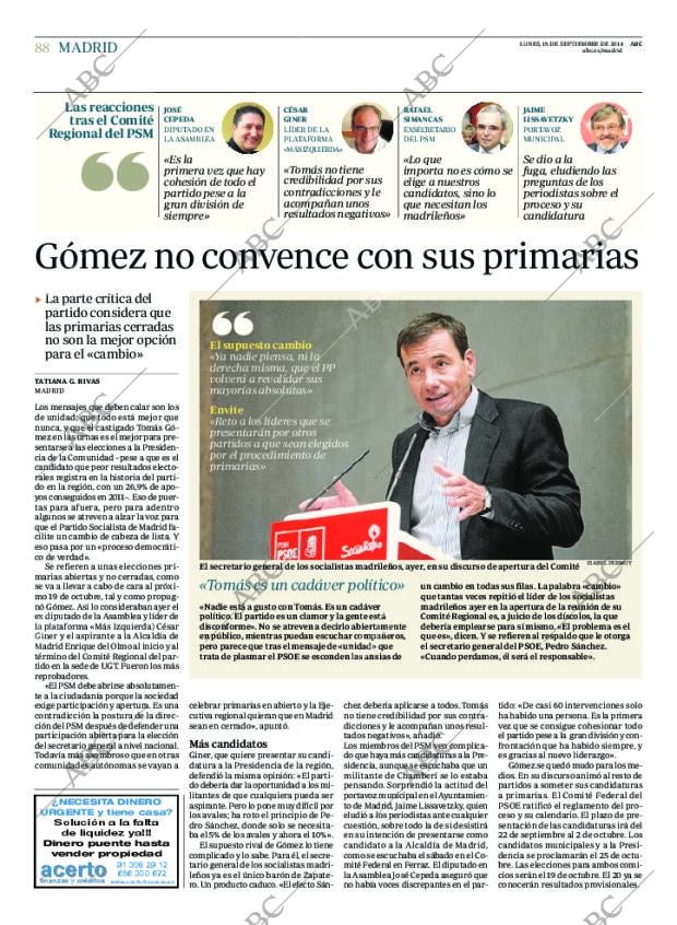 ABC MADRID 15-09-2014 página 88