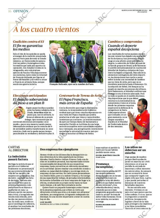 ABC MADRID 16-09-2014 página 16