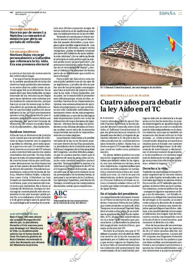 ABC MADRID 16-09-2014 página 23