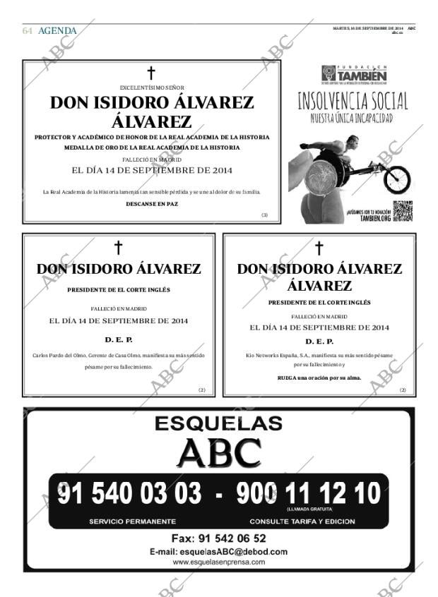 ABC MADRID 16-09-2014 página 72