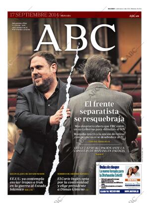 ABC MADRID 17-09-2014 página 1