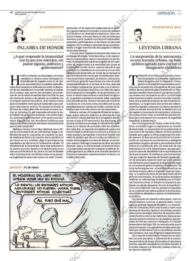 ABC MADRID 18-09-2014 página 15