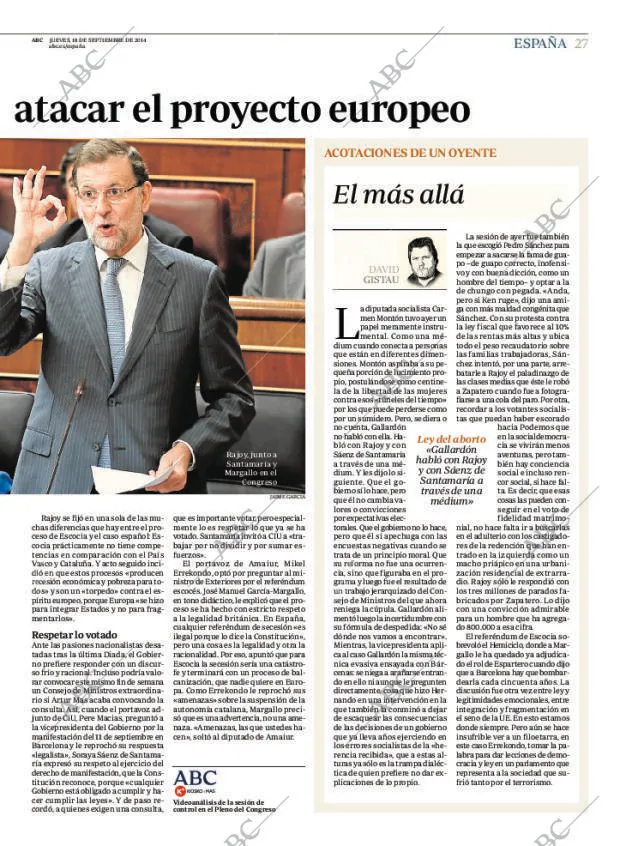 ABC MADRID 18-09-2014 página 27