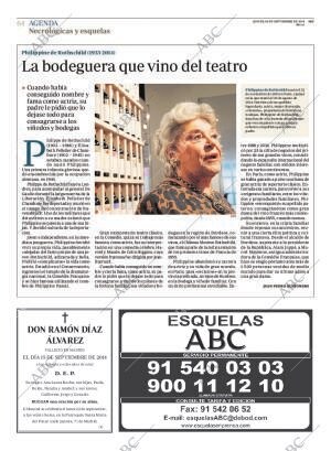 ABC MADRID 18-09-2014 página 64
