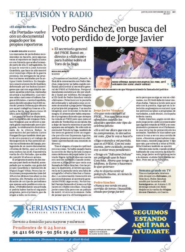 ABC MADRID 18-09-2014 página 78