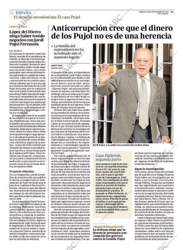 ABC MADRID 19-09-2014 página 22