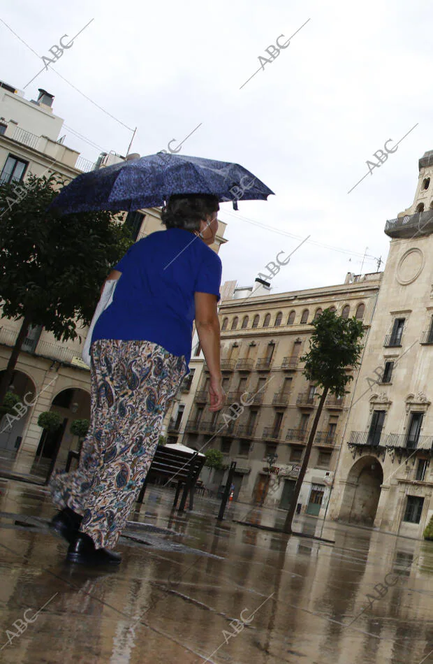 Llegan las primeras lluvias a Alicante