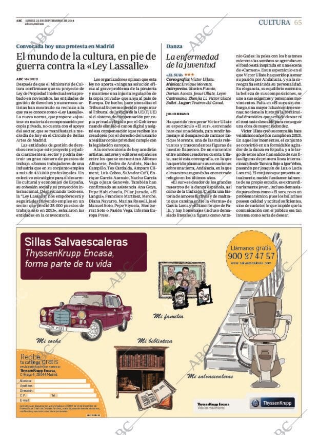 ABC MADRID 22-09-2014 página 65