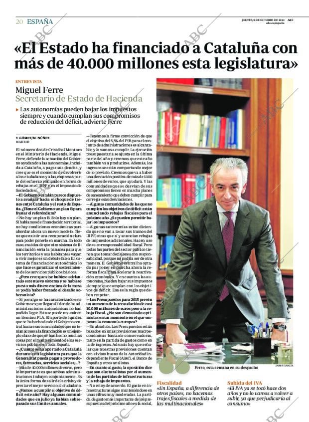 ABC MADRID 09-10-2014 página 20