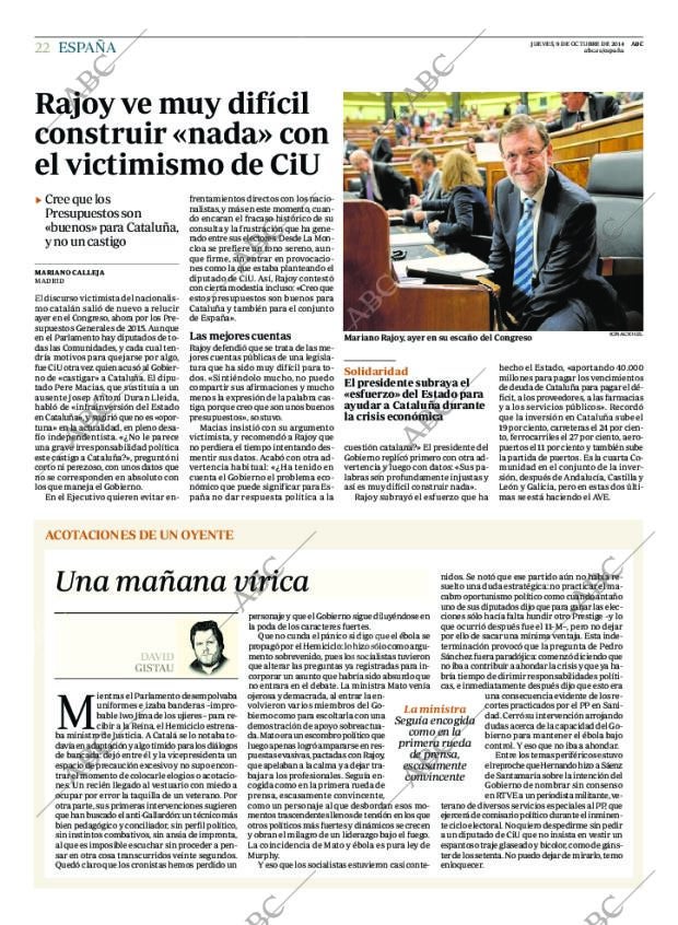 ABC MADRID 09-10-2014 página 22