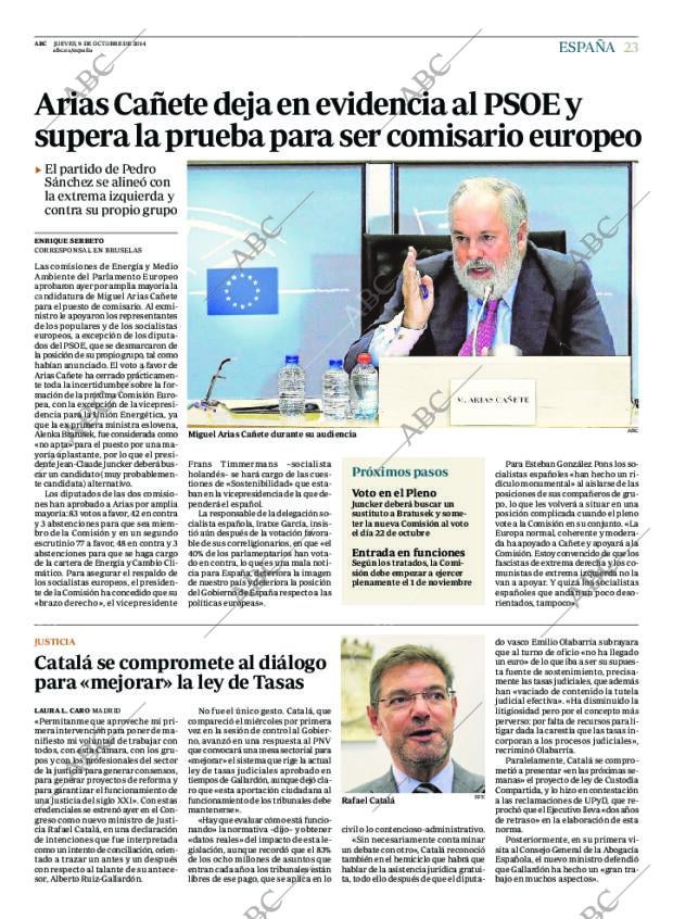 ABC MADRID 09-10-2014 página 23