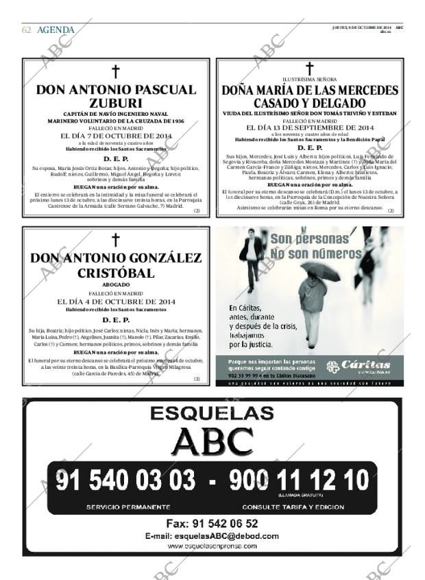 ABC MADRID 09-10-2014 página 62