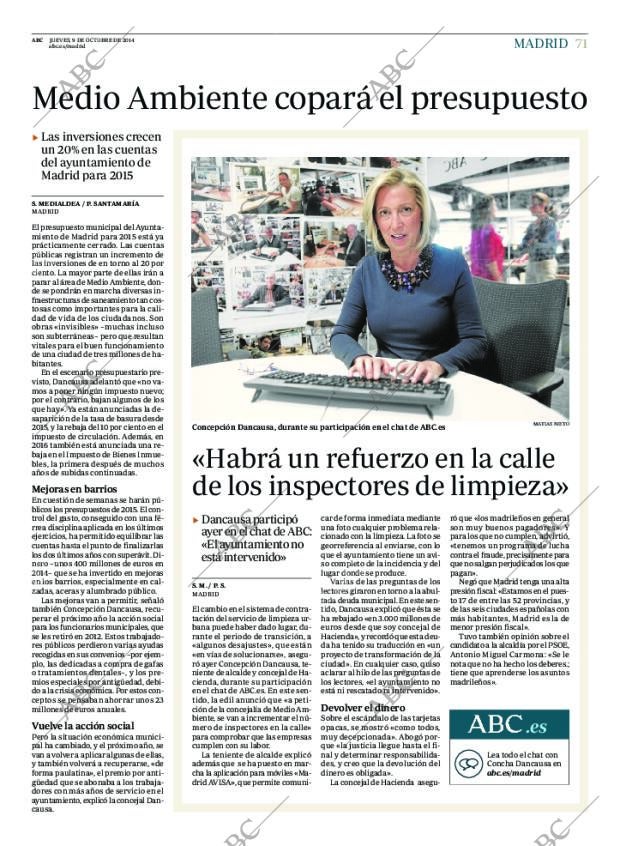 ABC MADRID 09-10-2014 página 71